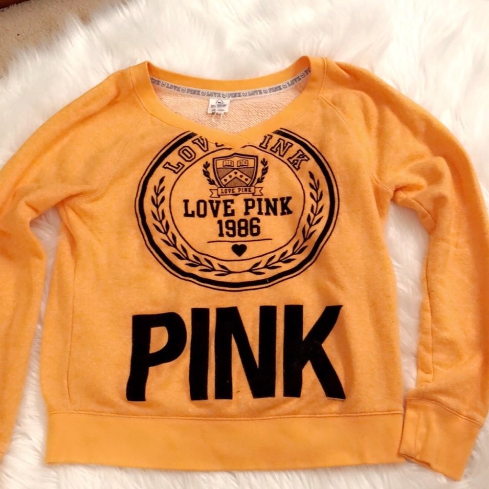 Orange Pink sweater by Victoria secrete